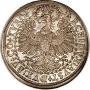Austria 2 Thaler Leopold I Hall 1670 KM# 1119.1 ARCHIDVX AVST DVX BV CO TYRO coin reverse Austria 2 Thaler Leopold I Hall 1670 KM# 1119.1 ARCHIDVX AVST DVX BV CO TYRO coin reverse