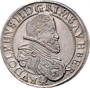 Austria 2 Thaler Rudolf II Vienna 1607 KM# 83 RVDOLPHVS II D G R IM S AV H B E R coin obverse Austria 2 Thaler Rudolf II Vienna 1607 KM# 83 RVDOLPHVS II D G R IM S AV H B E R coin obverse