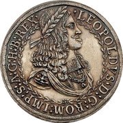 Austria 2 Thaler Leopold I ND KM# 1120.2 LEOPOLDVS D G ROM IMP S A G H B REX coin obverse Austria 2 Thaler Leopold I ND KM# 1120.2 LEOPOLDVS D G ROM IMP S A G H B REX coin obverse