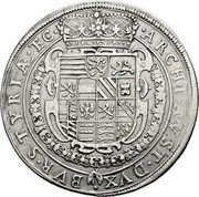 Austria 2 Thaler Ferdinand II Posthumous Graz 1640 40 minted above 31 KM# 897 ARCHI AVST DVX BVR STYRIÆ ETC coin reverse Austria 2 Thaler Ferdinand II Posthumous Graz 1640 40 minted above 31 KM# 897 ARCHI AVST DVX BVR STYRIÆ ETC coin reverse
