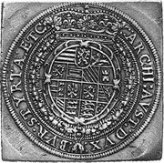 Austria 2 Thaler (Ferdinand II Graz) KM# 608 ARCHI AVST DVX BVR STYRIÆ ETC coin reverse Austria 2 Thaler (Ferdinand II Graz) KM# 608 ARCHI AVST DVX BVR STYRIÆ ETC coin reverse