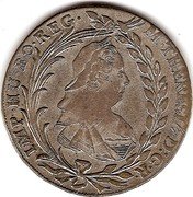Austria 20 Kreuzer Maria Theresia Hall 1778 VC-S KM# 1856 M THERESIA D G R IMP HU BO REG coin obverse Austria 20 Kreuzer Maria Theresia Hall 1778 VC-S KM# 1856 M THERESIA D G R IMP HU BO REG coin obverse