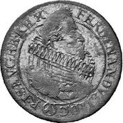 Austria 24 Kreuzer (Ferdinand II Vienna) KM# 305 FERDINANDVS II D G (V) R I S AV G H B REX coin obverse Austria 24 Kreuzer (Ferdinand II Vienna) KM# 305 FERDINANDVS II D G (V) R I S AV G H B REX coin obverse