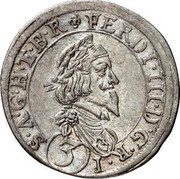 Austria 3 Kreuzer Ferdinand III St Veit 1642 KM# 835 FERDI III D G R I (3) S A G H ET B R coin obverse Austria 3 Kreuzer Ferdinand III St Veit 1642 KM# 835 FERDI III D G R I (3) S A G H ET B R coin obverse