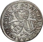 Austria 3 Kreuzer Ferdinand III St Veit 1642 KM# 835 ARCHI AVS ET CARINTH D BVR 1642 coin reverse Austria 3 Kreuzer Ferdinand III St Veit 1642 KM# 835 ARCHI AVS ET CARINTH D BVR 1642 coin reverse