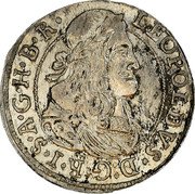Austria 3 Kreuzer Leopold I Hall 1674 KM# 1245 LEOPOLDVS·D:G·R·I·S·A·G·H.B·R· coin obverse Austria 3 Kreuzer Leopold I Hall 1674 KM# 1245 LEOPOLDVS·D:G·R·I·S·A·G·H.B·R· coin obverse