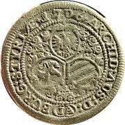 Austria 3 Kreuzer Joseph I Graz 1706 IA KM# 1463 ARCHID AUS D (IA) BURG STYRIÆ 1706 coin reverse Austria 3 Kreuzer Joseph I Graz 1706 IA KM# 1463 ARCHID AUS D (IA) BURG STYRIÆ 1706 coin reverse