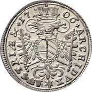 Austria 3 Kreuzer Joseph I Munchen 1706 (s) KM# 1430 ARCHIDUX*AUSTRIAE & + 1706 coin reverse Austria 3 Kreuzer Joseph I Munchen 1706 (s) KM# 1430 ARCHIDUX*AUSTRIAE & + 1706 coin reverse