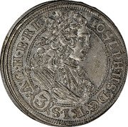 Austria 3 Kreuzer Joseph I 1711 KM# 1428 IOSEPHUS D G R I S A Q H B REX 3 coin obverse Austria 3 Kreuzer Joseph I 1711 KM# 1428 IOSEPHUS D G R I S A Q H B REX 3 coin obverse