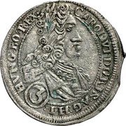 Austria 3 Kreuzer Karl VI Graz 1719 KM# 1540 CAROL VI D G R I S A G HI (3) HVNG BO REX coin obverse Austria 3 Kreuzer Karl VI Graz 1719 KM# 1540 CAROL VI D G R I S A G HI (3) HVNG BO REX coin obverse