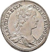 Austria 3 Kreuzer Maria Theresia Vienna 1741 KM# 1672 MAR THERESIA D G REG HUNG BOH coin obverse Austria 3 Kreuzer Maria Theresia Vienna 1741 KM# 1672 MAR THERESIA D G REG HUNG BOH coin obverse