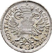 Austria 3 Kreuzer Maria Theresia Vienna 1754 KM# 1791 ARCH AUST DUX 3 BU CO TYR 1791X coin reverse Austria 3 Kreuzer Maria Theresia Vienna 1754 KM# 1791 ARCH AUST DUX 3 BU CO TYR 1791X coin reverse