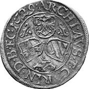Austria 3 Kreuzer (Ferdinand II St Veit) KM# 501 ARCHI AVS & CARIN DV BV ETC coin reverse Austria 3 Kreuzer (Ferdinand II St Veit) KM# 501 ARCHI AVS & CARIN DV BV ETC coin reverse