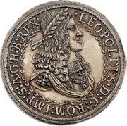Austria 3 Thaler Leopold I Hall ND KM# 1122.1 LEOPOLDVS D G ROM IMP S A G H B REX coin obverse