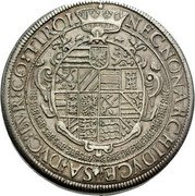 Austria 3 Thaler Rudolf II Hall 1604 KM# 59 NECNON ARCHIDUCE SA DVC BVR CO TIROL coin reverse Austria 3 Thaler Rudolf II Hall 1604 KM# 59 NECNON ARCHIDUCE SA DVC BVR CO TIROL coin reverse