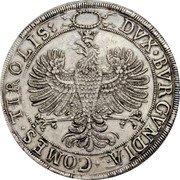 Austria 3 Thaler Leopold Wilhelm and Clavdia ND KM# 648 DVX BVRGVNDIÆ COMES TIROLIS coin reverse Austria 3 Thaler Leopold Wilhelm and Clavdia ND KM# 648 DVX BVRGVNDIÆ COMES TIROLIS coin reverse