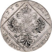 Austria 30 Kreuzer Maria Theresia Hall 1750 KM# 1766 AR AUST DUX BURG COM TYR coin reverse Austria 30 Kreuzer Maria Theresia Hall 1750 KM# 1766 AR AUST DUX BURG COM TYR coin reverse