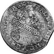 Austria 48 Kreuzer (Ferdinand II Vienna) KM# 317 FERDINANDVS II D G I S AV G H B REX coin obverse Austria 48 Kreuzer (Ferdinand II Vienna) KM# 317 FERDINANDVS II D G I S AV G H B REX coin obverse