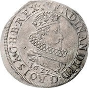 Austria 48 Kreuzer (Ferdinand II Graz) KM# 408 FERDINAND II D G RO I S A G H B REX 16ZZ coin obverse Austria 48 Kreuzer (Ferdinand II Graz) KM# 408 FERDINAND II D G RO I S A G H B REX 16ZZ coin obverse