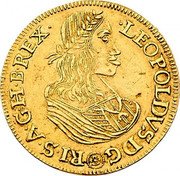 Austria 5 Ducat Leopold I Vienna 1659 KM# 1163 LEOPOLDVS D G R I S A G H B REX coin obverse