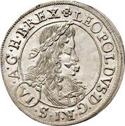 Austria 6 Kreuzer Leopold I Graz 1670 IGW KM# 1233 ✿ LEOPOLDVS D G R I S A (VI) G H B REX coin obverse Austria 6 Kreuzer Leopold I Graz 1670 IGW KM# 1233 ✿ LEOPOLDVS D G R I S A (VI) G H B REX coin obverse