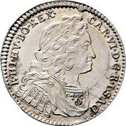 Austria 6 Kreuzer Karl VI Hall 1738 KM# 1615 CAROL·VI·D·G·R·I·S·A·GE·HI·HV·BO·REX· coin obverse Austria 6 Kreuzer Karl VI Hall 1738 KM# 1615 CAROL·VI·D·G·R·I·S·A·GE·HI·HV·BO·REX· coin obverse