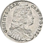 Austria 6 Kreuzer Maria Theresia Vienna 1739 KM# 1661 CAR VI D G R I S A GE HI HV B REX coin obverse