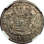 Austria 6 Kreuzer Maria Theresia Hall 1742 KM# 1692 ARCHID.AUST.DUX (VI) BUR.COM.TYR. 1742 coin reverse Austria 6 Kreuzer Maria Theresia Hall 1742 KM# 1692 ARCHID.AUST.DUX (VI) BUR.COM.TYR. 1742 coin reverse