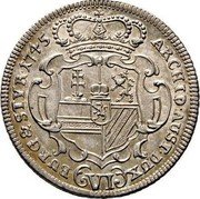 Austria 6 Kreuzer Maria Theresia Graz 1745 KM# 1710 ARCHID AUST DUX (VI) BURG & STYR 1710 coin reverse Austria 6 Kreuzer Maria Theresia Graz 1745 KM# 1710 ARCHID AUST DUX (VI) BURG & STYR 1710 coin reverse