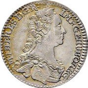 Austria 6 Kreuzer Maria Theresia Hall 1748 KM# 1763 M THERESIA D G R IMP GE HU BO REG coin obverse Austria 6 Kreuzer Maria Theresia Hall 1748 KM# 1763 M THERESIA D G R IMP GE HU BO REG coin obverse