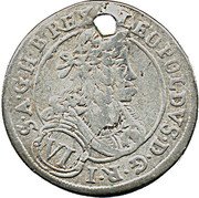 Austria 6 Kreuzer (Leopold I St Veit) KM# 1322 LEOPOLDVS D G R I S A G H B REX coin obverse Austria 6 Kreuzer (Leopold I St Veit) KM# 1322 LEOPOLDVS D G R I S A G H B REX coin obverse