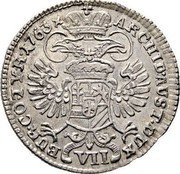 Austria 7 Kreuzer Maria Theresia Hall 1763 KM# 1805 ARCHID AUST DUX (VII) BUR CO TYR 1805 coin reverse Austria 7 Kreuzer Maria Theresia Hall 1763 KM# 1805 ARCHID AUST DUX (VII) BUR CO TYR 1805 coin reverse