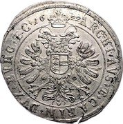 Austria 75 Kreuzer Ferdinand II Klagenfurt -St Veit 1622 KM# 415 ARCHI AVS ET CARIN DVX BVR ETC coin reverse