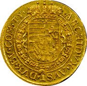 Austria Ducat Leopold I 1667 KM# 1250 ARCGIDVX AVST DVX BV COM TY coin reverse Austria Ducat Leopold I 1667 KM# 1250 ARCGIDVX AVST DVX BV COM TY coin reverse