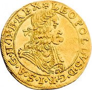 Austria Ducat (Leopold I Vienna) KM# 1251 LEOPOLDVS D G R I S A G H ET B REX coin obverse Austria Ducat (Leopold I Vienna) KM# 1251 LEOPOLDVS D G R I S A G H ET B REX coin obverse
