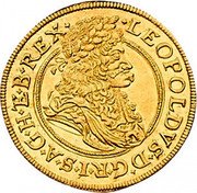Austria Ducat (Leopold I Vienna) KM# 1325 LEOPOLDVS D G R I S A G H ET B REX coin obverse Austria Ducat (Leopold I Vienna) KM# 1325 LEOPOLDVS D G R I S A G H ET B REX coin obverse