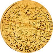 Austria Ducat (Matthias II) KM# 147 ARCHID AVS DVX BVR CO TYR Z G 1614 coin reverse Austria Ducat (Matthias II) KM# 147 ARCHID AVS DVX BVR CO TYR Z G 1614 coin reverse