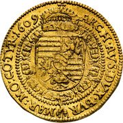 Austria Ducat Matthias II 1609 KM# 109 ARCHID AVS DVX BVR MAR MO COTYR 1611 coin reverse Austria Ducat Matthias II 1609 KM# 109 ARCHID AVS DVX BVR MAR MO COTYR 1611 coin reverse