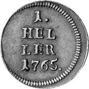 Austria Heller Maria Theresia 1765 KM# 1975 1. HEL LER 1765. coin reverse Austria Heller Maria Theresia 1765 KM# 1975 1. HEL LER 1765. coin reverse