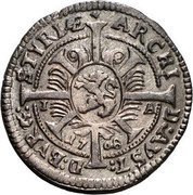 Austria Kreuzer Joseph I Graz 1708 IA KM# 1461 ARCHID AVST D BVRG STYRIÆ coin reverse Austria Kreuzer Joseph I Graz 1708 IA KM# 1461 ARCHID AVST D BVRG STYRIÆ coin reverse