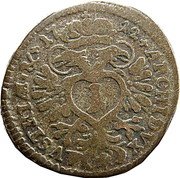 Austria Kreuzer Karl VI Munich 1712 (s) KM# 1516 ARCHIDVX AVSTRIÆ & 17 12 coin reverse Austria Kreuzer Karl VI Munich 1712 (s) KM# 1516 ARCHIDVX AVSTRIÆ & 17 12 coin reverse