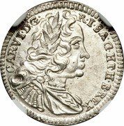 Austria Kreuzer Karl VI Graz 1737 KM# 1638 CAR VI D G R I S A G H H B REX coin obverse Austria Kreuzer Karl VI Graz 1737 KM# 1638 CAR VI D G R I S A G H H B REX coin obverse