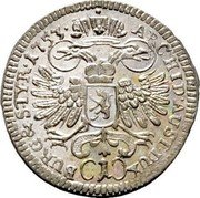 Austria Kreuzer Maria Theresia Graz 1753 KM# 1771 ARCHID AUST DUX BURG&STYR 1771 coin reverse