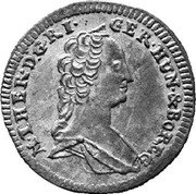 Austria Kreuzer Maria Theresia Graz 1755 Division DU-X KM# 1818 M THER D G R I GER HUN&BO REG coin obverse