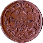 Austria Kreuzer Franz I Kupferkreutzer 1763 W KM# 2007 EIN KREUTZER 1763 W · coin reverse Austria Kreuzer Franz I Kupferkreutzer 1763 W KM# 2007 EIN KREUTZER 1763 W · coin reverse