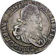 Austria Thaler Rudolf II 1602 KM# 25 RVDOLPHVS II D G R IM S AV G H B E R E coin obverse Austria Thaler Rudolf II 1602 KM# 25 RVDOLPHVS II D G R IM S AV G H B E R E coin obverse