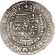 Austria Thaler Matthias II 1613 KM# 144 ARCHIDAVS DVX BVR MAR MOCO TYRIOL coin reverse Austria Thaler Matthias II 1613 KM# 144 ARCHIDAVS DVX BVR MAR MOCO TYRIOL coin reverse