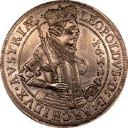 Austria Thaler Archduke Leopold Wilhelm 1632 KM# 629.4 LEOPOLDVS • D: G: ARCHIDVX • AVSTRIÆ coin obverse Austria Thaler Archduke Leopold Wilhelm 1632 KM# 629.4 LEOPOLDVS • D: G: ARCHIDVX • AVSTRIÆ coin obverse