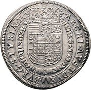 Austria Thaler Ferdinand II 1632 KM# 749.2 ARCHI AVST DVX BVRG STYRIÆ ETC coin reverse Austria Thaler Ferdinand II 1632 KM# 749.2 ARCHI AVST DVX BVRG STYRIÆ ETC coin reverse