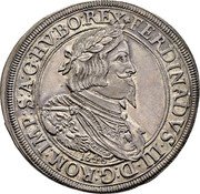 Austria Thaler Ferdinand III Graz 1646 KM# 930 FERDINANDVS III D G ROM IMP S A G HV BO REX coin obverse Austria Thaler Ferdinand III Graz 1646 KM# 930 FERDINANDVS III D G ROM IMP S A G HV BO REX coin obverse